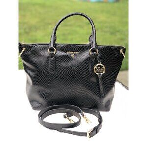 Michael Kors Elson Python Embossed Large Convertib